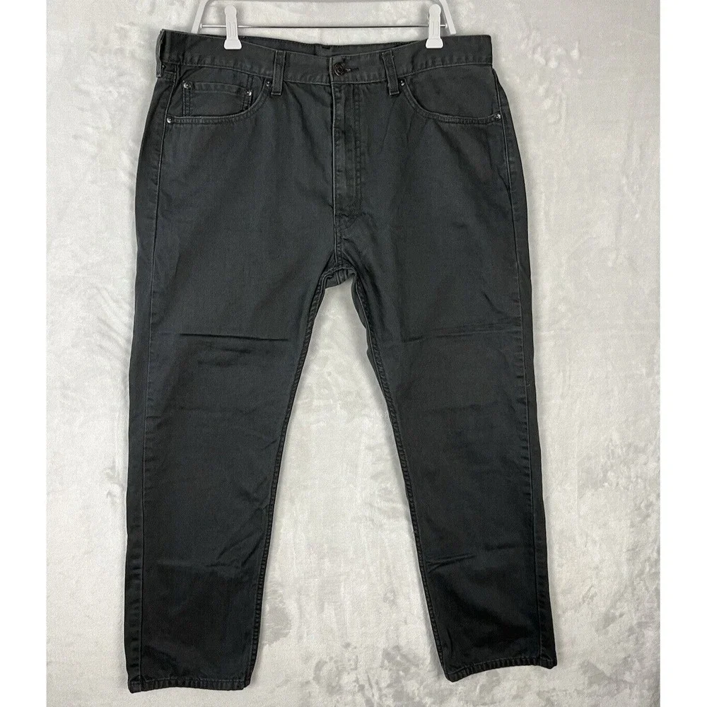 LEVI'S Jeans 505 Men's Size 38x30 Gray Regular Fit Straight Leg Cotton Cowboy